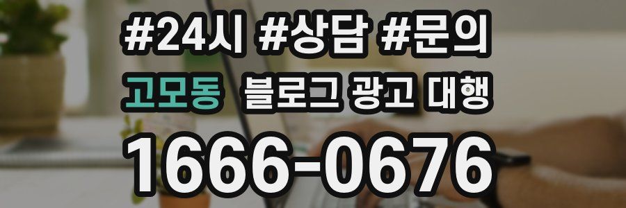 고모동 블로그 광고 대행
