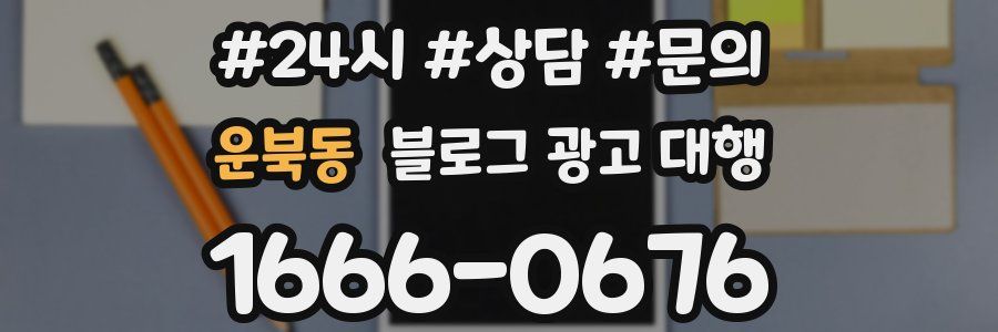 운북동 블로그 광고 대행
