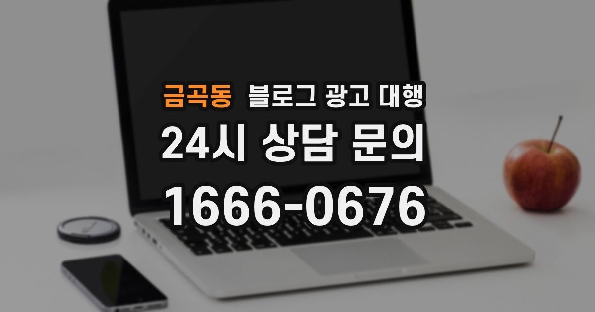 금곡동 블로그 광고 대행