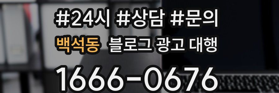 백석동 블로그 광고 대행