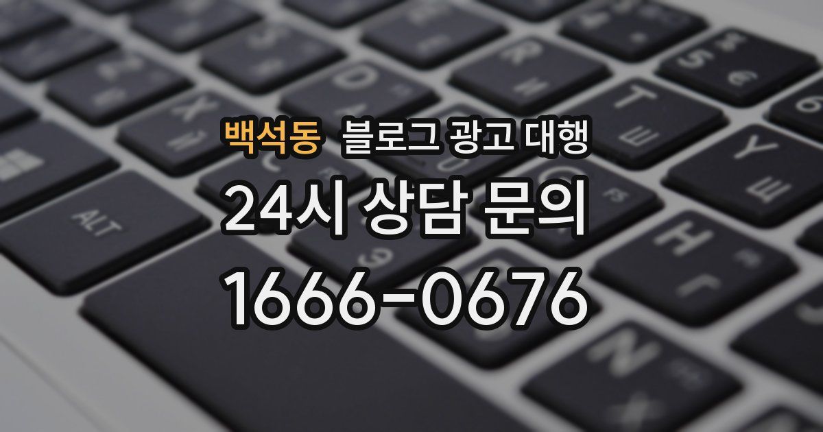 백석동 블로그 광고 대행