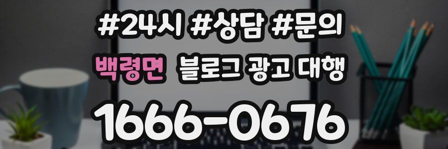 백령면 블로그 광고 대행