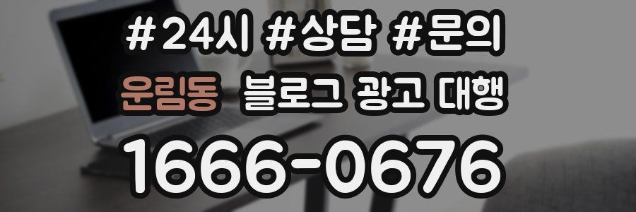 운림동 블로그 광고 대행
