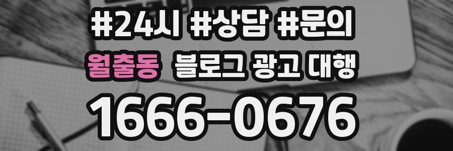 월출동 블로그 광고 대행