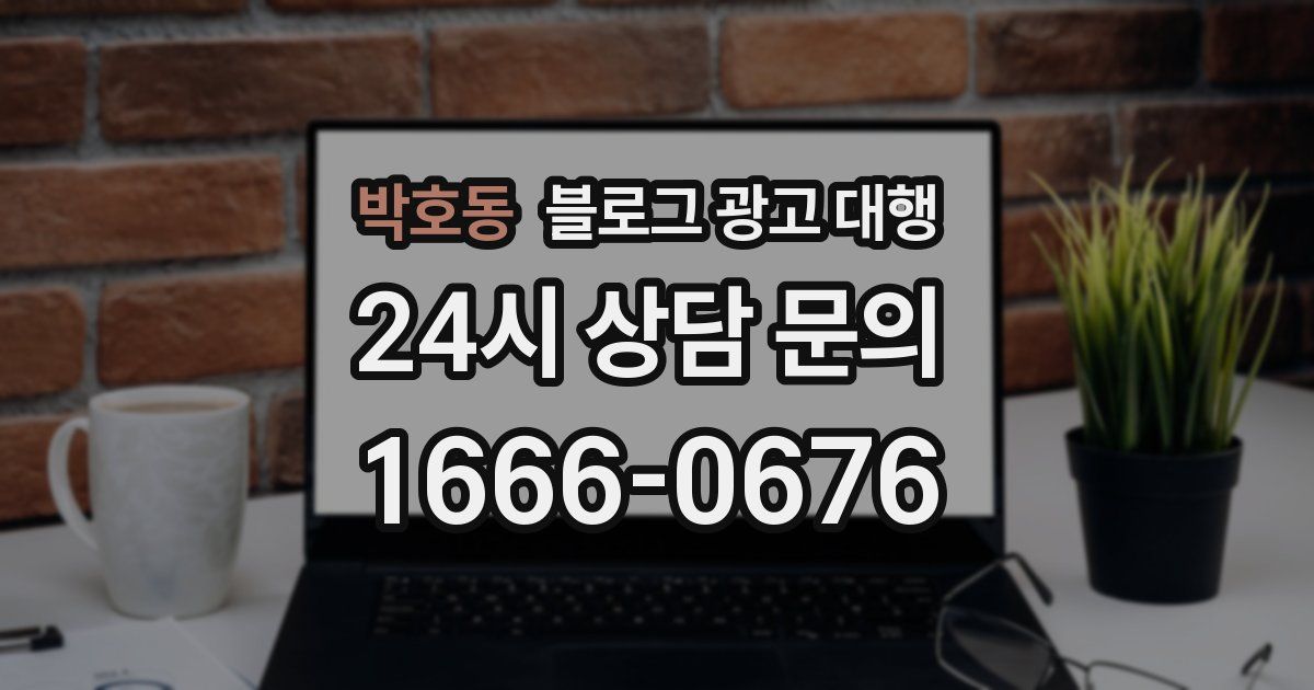 박호동 블로그 광고 대행