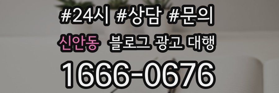 신안동 블로그 광고 대행