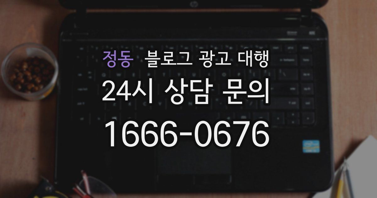 정동 블로그 광고 대행