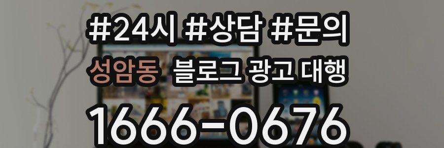 성암동 블로그 광고 대행