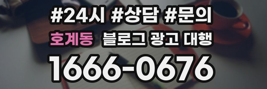 호계동 블로그 광고 대행