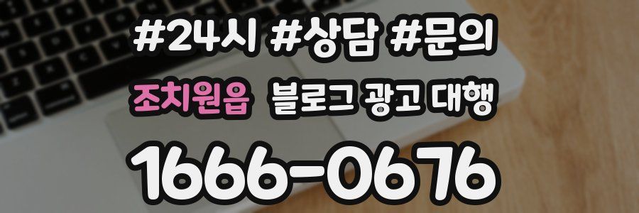 조치원읍 블로그 광고 대행