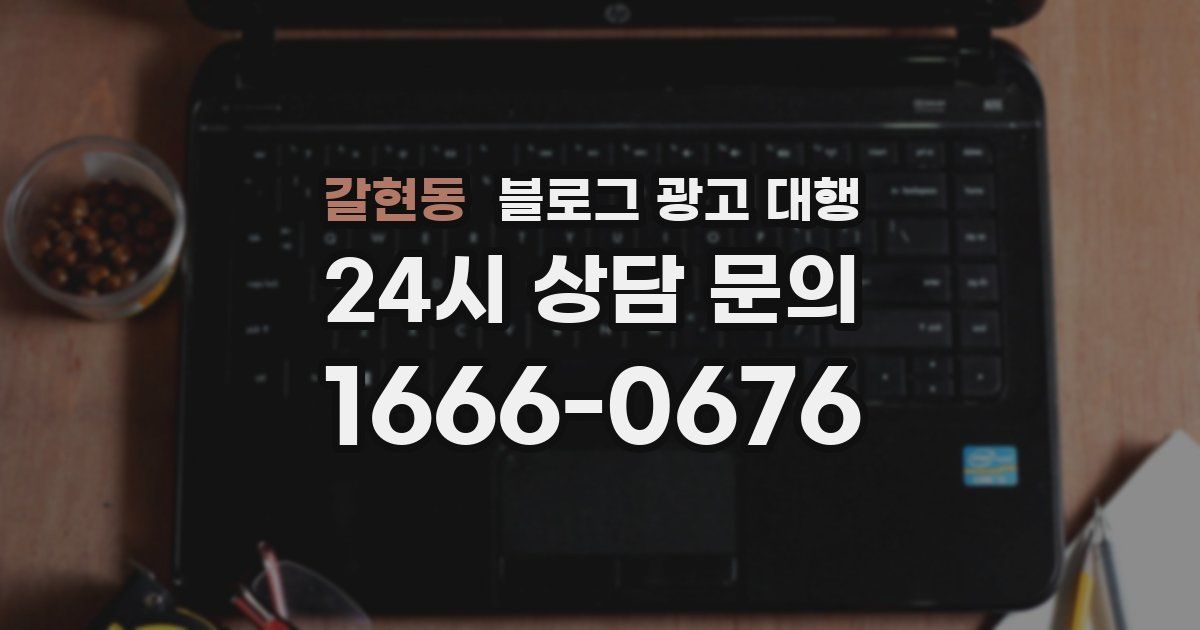 갈현동 블로그 광고 대행