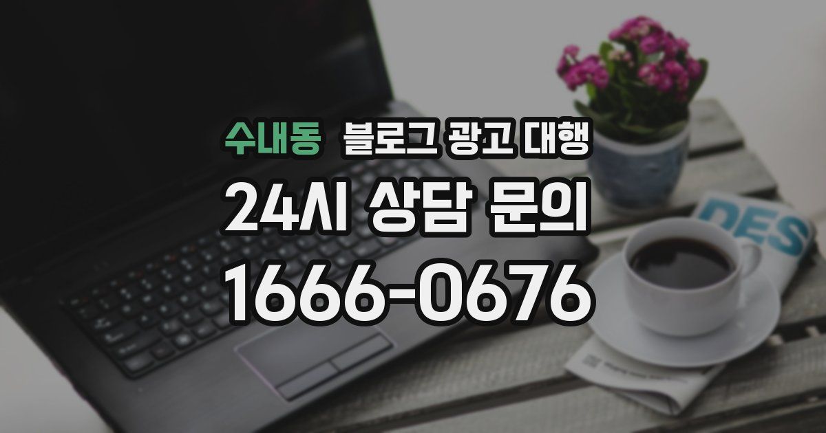 수내동 블로그 광고 대행