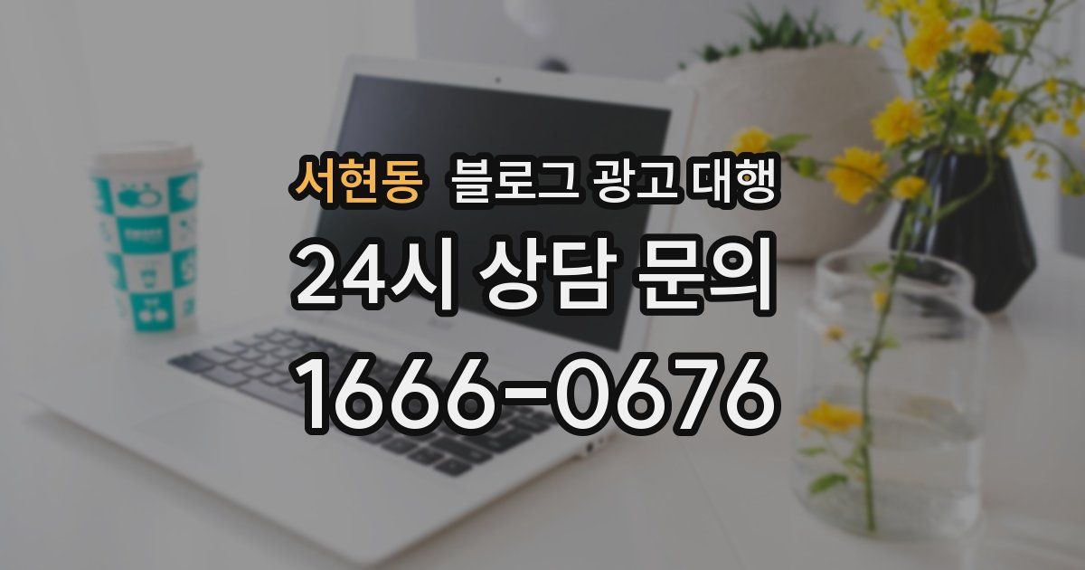 서현동 블로그 광고 대행