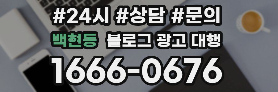 백현동 블로그 광고 대행