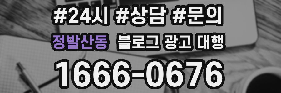 정발산동 블로그 광고 대행
