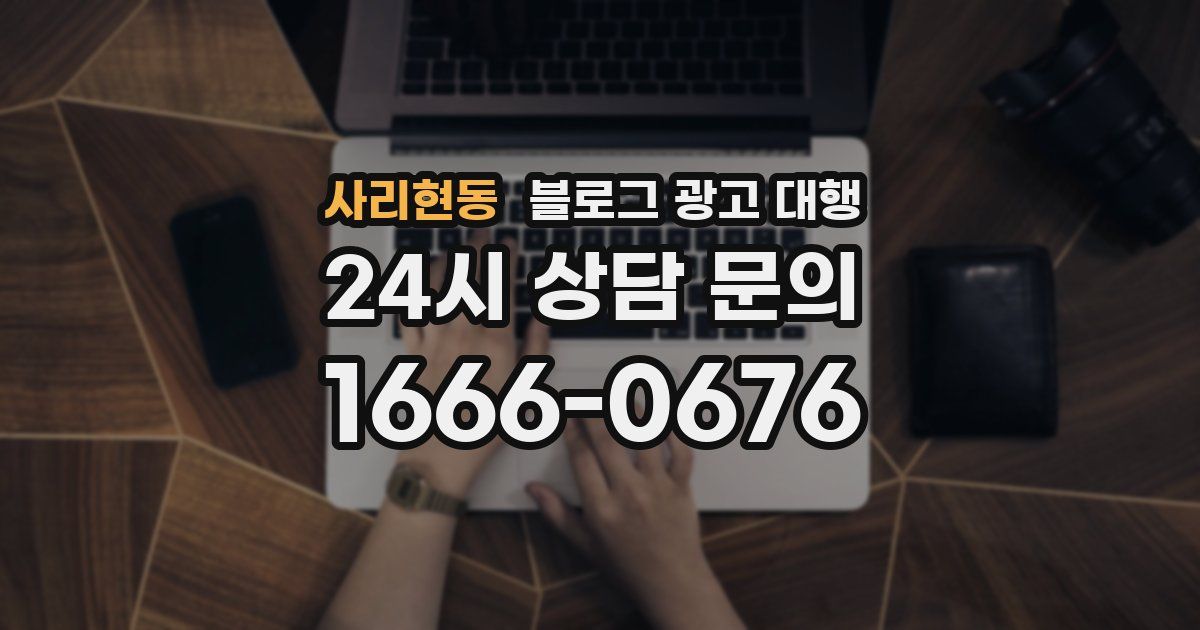 사리현동 블로그 광고 대행