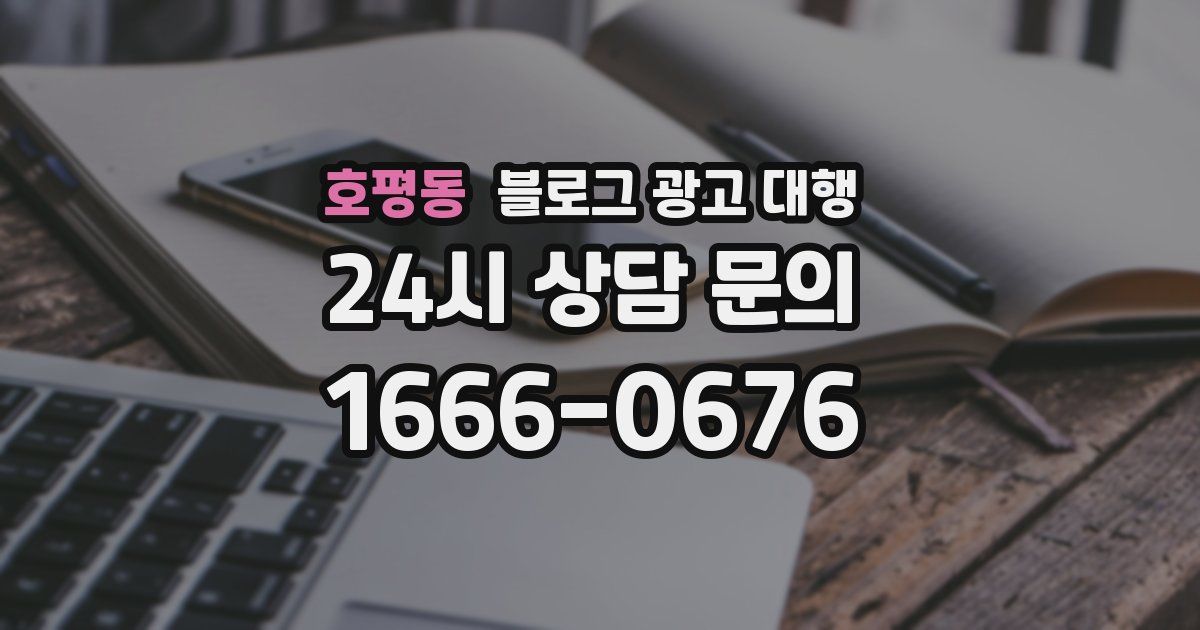 호평동 블로그 광고 대행