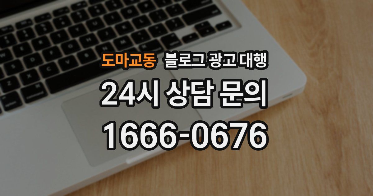 도마교동 블로그 광고 대행