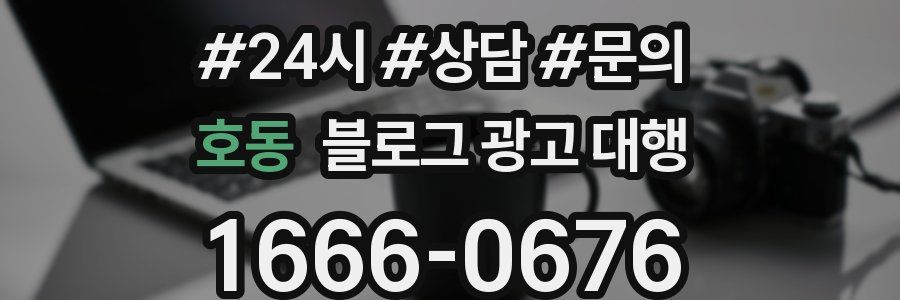호동 블로그 광고 대행