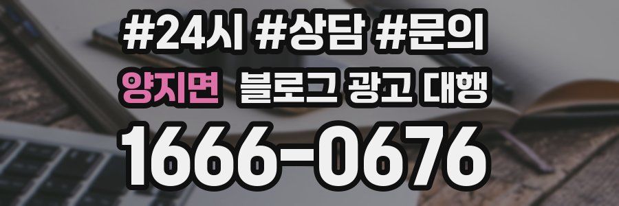 양지면 블로그 광고 대행