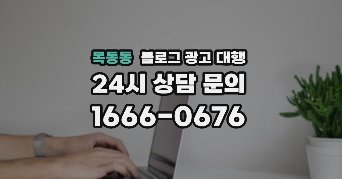 목동동 블로그 광고 대행