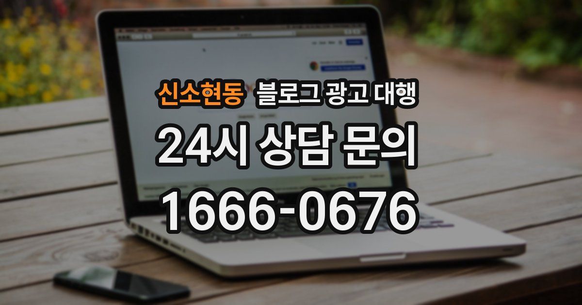 신소현동 블로그 광고 대행