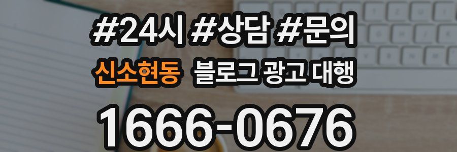 신소현동 블로그 광고 대행