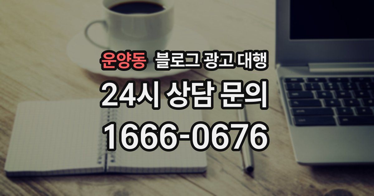 운양동 블로그 광고 대행