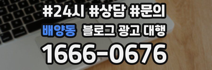 배양동 블로그 광고 대행