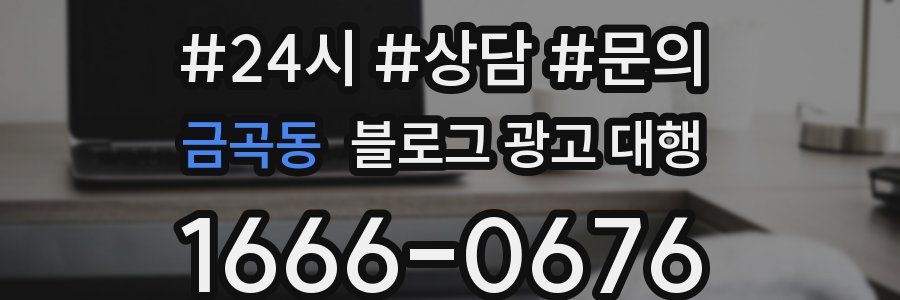 금곡동 블로그 광고 대행