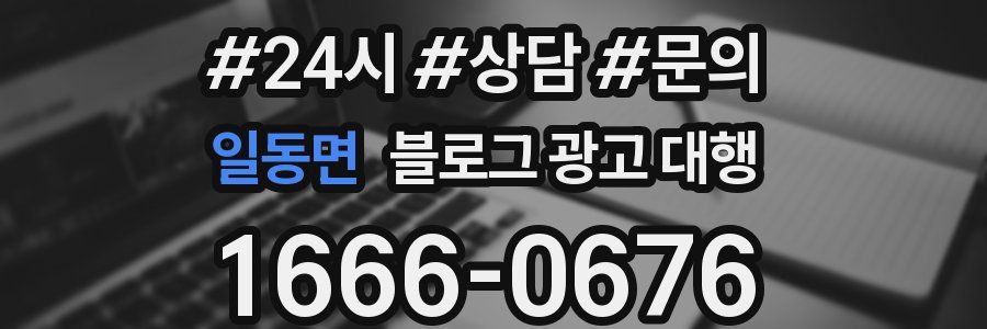 일동면 블로그 광고 대행