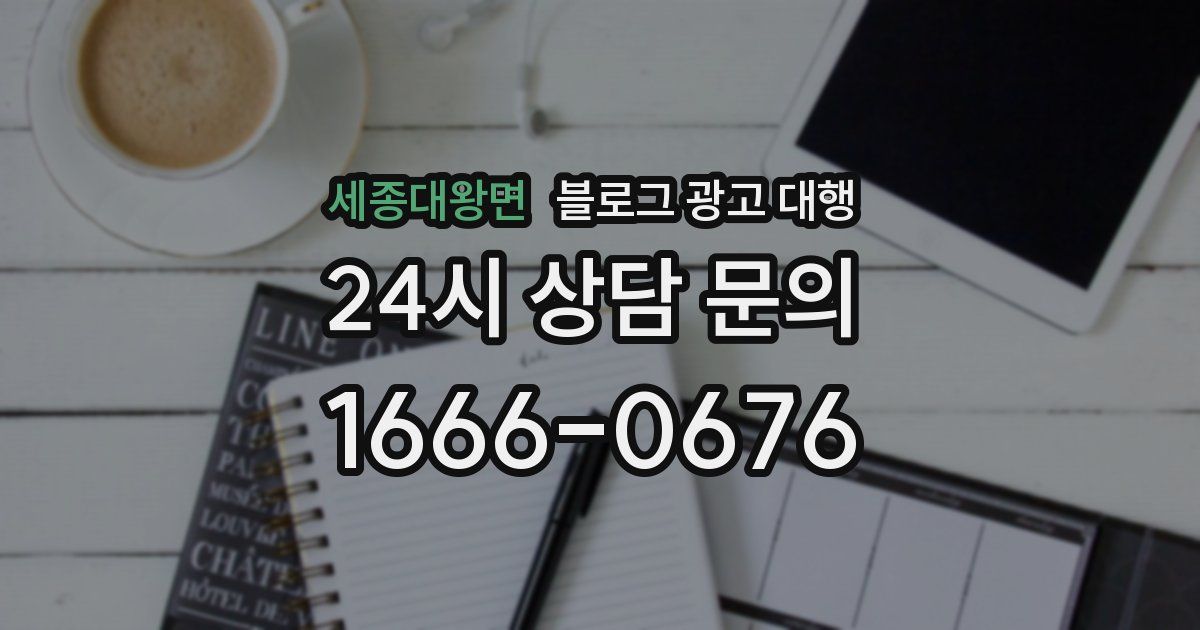 세종대왕면 블로그 광고 대행