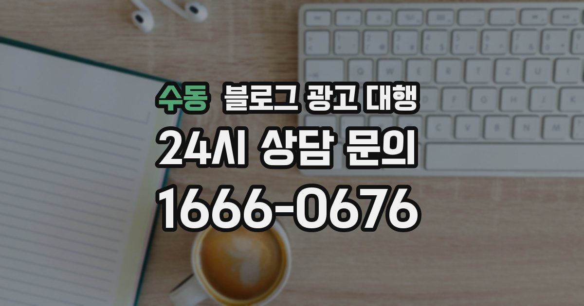 수동 블로그 광고 대행