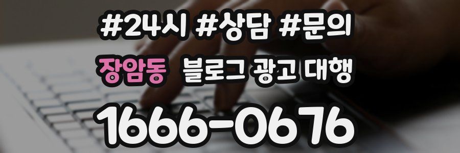 장암동 블로그 광고 대행