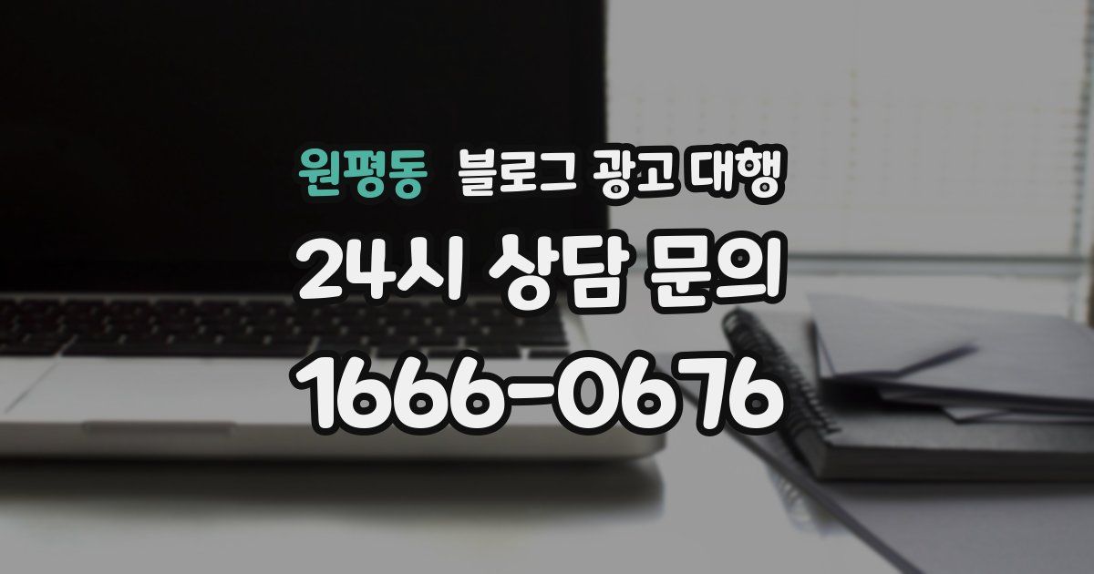 원평동 블로그 광고 대행