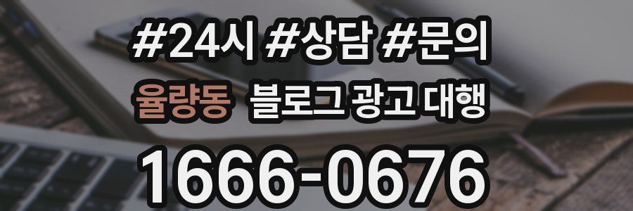 율량동 블로그 광고 대행