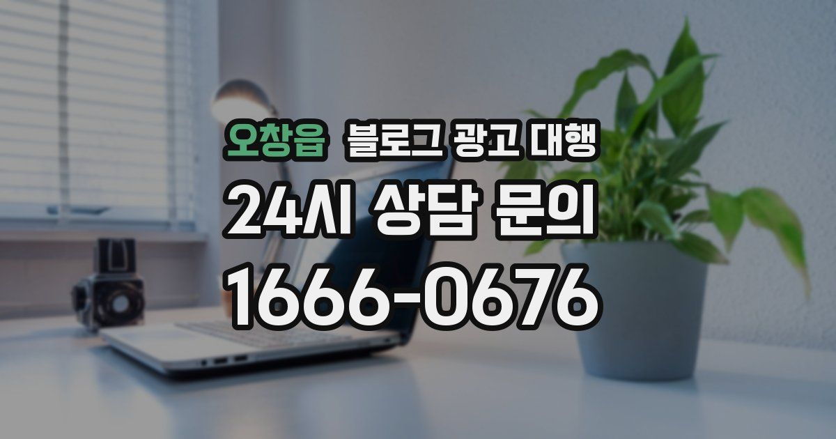 오창읍 블로그 광고 대행
