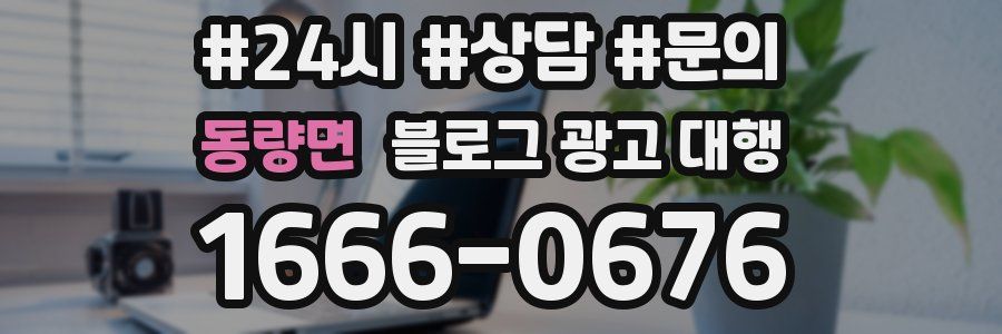 동량면 블로그 광고 대행