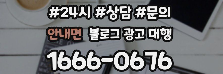 안내면 블로그 광고 대행