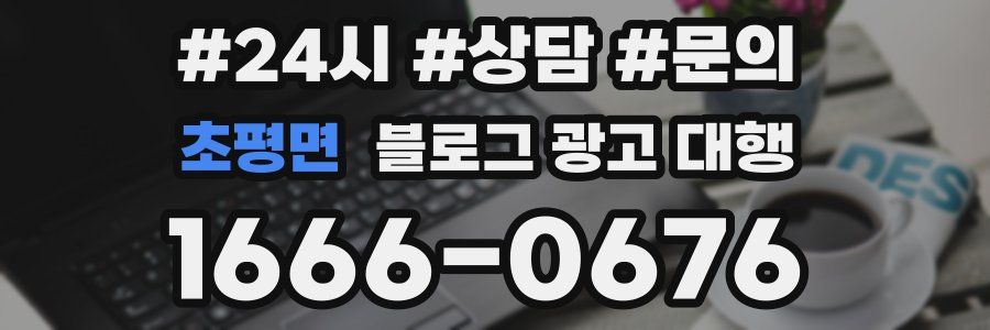 초평면 블로그 광고 대행
