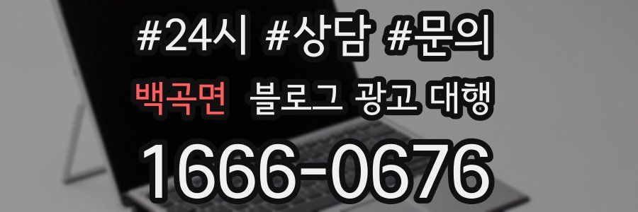 백곡면 블로그 광고 대행