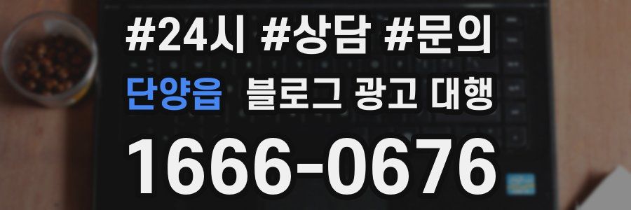 단양읍 블로그 광고 대행