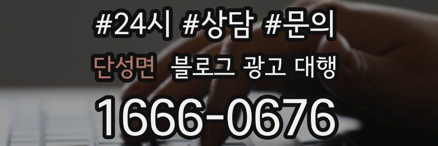 단성면 블로그 광고 대행