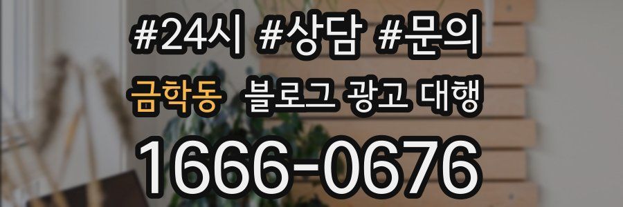금학동 블로그 광고 대행