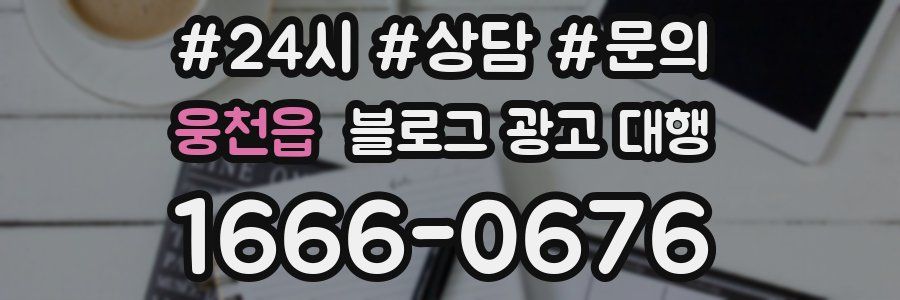 웅천읍 블로그 광고 대행