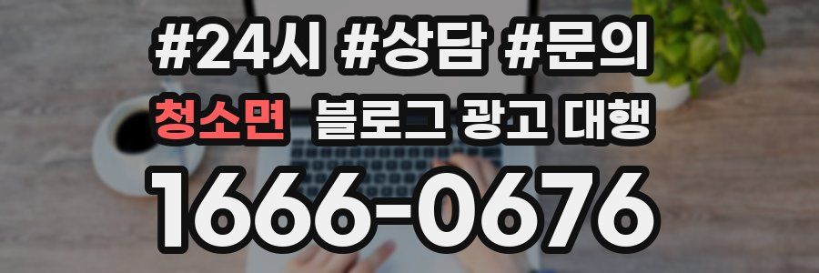 청소면 블로그 광고 대행