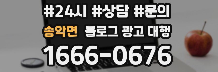 송악면 블로그 광고 대행