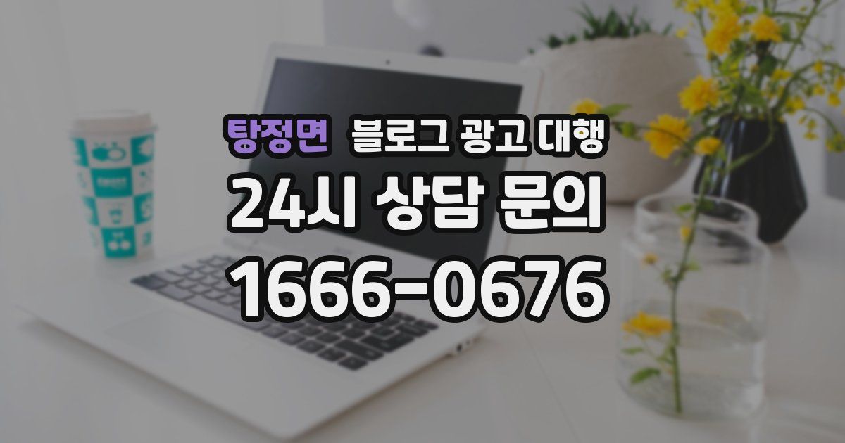탕정면 블로그 광고 대행