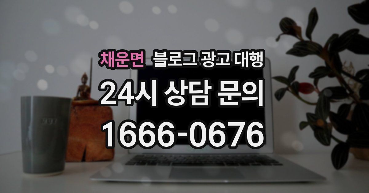 채운면 블로그 광고 대행