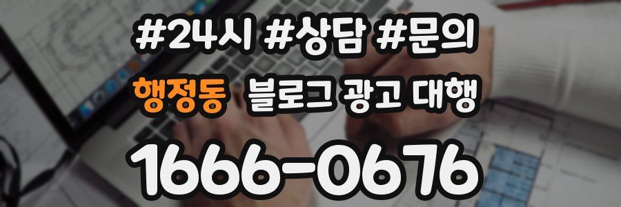 행정동 블로그 광고 대행